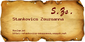 Stankovics Zsuzsanna névjegykártya